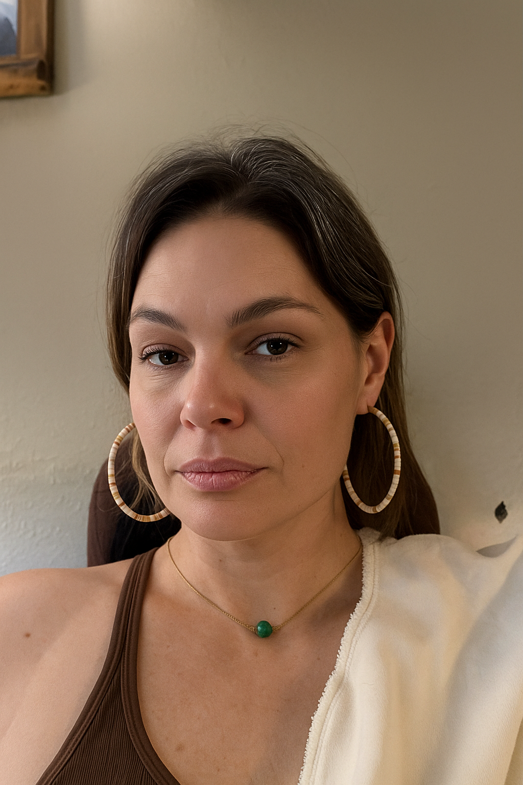 Polar Sand Hoop Earrings – Whispers of the Wind & Sea